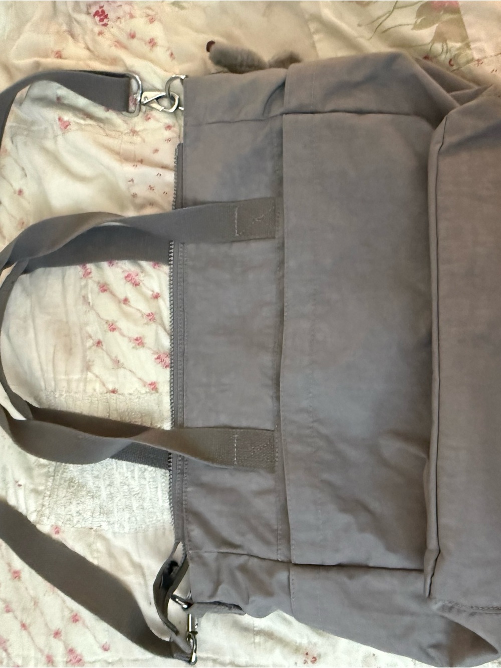 Kipling Neutral Gray Everyday Tote with Front Zip - Picture 8 of 12